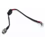 Conector hembra de alimentación con cable, TOSHIBA Satellite A500, L455, L455D, L555, L555D serie