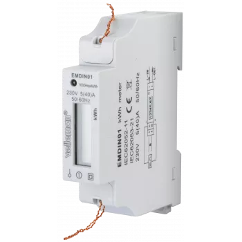 VE EMDIN01 - Medidor de energía monofásico con pantalla LCD (EMDIN01)