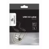 Cable de datos USB Gembird USB A a USB C 1 m, USB 3.2 Gen 1, blanco