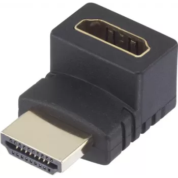 Adaptador HDMI SpeaKa Professional [1x conector macho HDMI – 1x conector hembra HDMI] 270° hacia arriba en ángulo, contactos dorados SpeaKa Professional (SP-7870128)