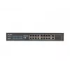 Lanberg RSFE-16P-2C-250 switch PoE+ no gestionable, 16x 10/100 PoE+, 2x combo Gigabit, 250 W, rack 1U