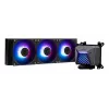 Refrigeración líquida todo en uno MSI MAG Coreliquid A15 360 — 3 ventiladores de 120 mm, radiador 394 x 120 x 27 mm, bomba 5V, RGB, compatible con LGA 1851