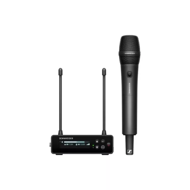 Sennheiser EW-DP 835 SET (R4-9) - set para cámara con transmisor de petaca y micrófono de mano con cápsula MMD 835, 552-608 MHz