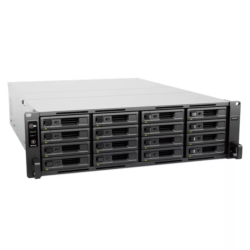 Servidor NAS en rack Synology RS2825RP+ 16 bahías (3U) V1780B 3,35 GHz, 8 GB DDR4, compatibilidad HDD/SSD, gris