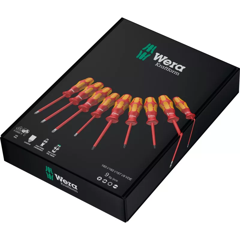Juego de destornilladores de precisión Wera 160 i/162 i/167 i/9