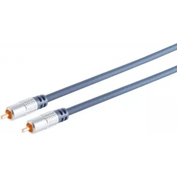 Cable RCA (cinch) ShiverPeaks 90022-3.0MHQ 3,0 m conector macho cromado con contactos dorados