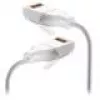 Cable de red UBIQUITI UACC-Cable-Patch-EL-C6A 0,15 m Cat6a RJ-45 blanco translúcido