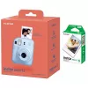 Fujifilm | Cámara Instax Mini 12 + Instax Mini Glossy (pack de 10) | azul pastel | 800