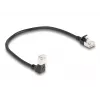 Cable de red DeLOCK RJ45 Cat.6A 0,25 m negro