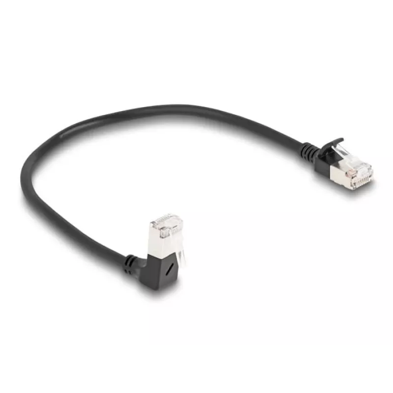 Cable de red DeLOCK RJ45 Cat.6A 0,25 m negro
