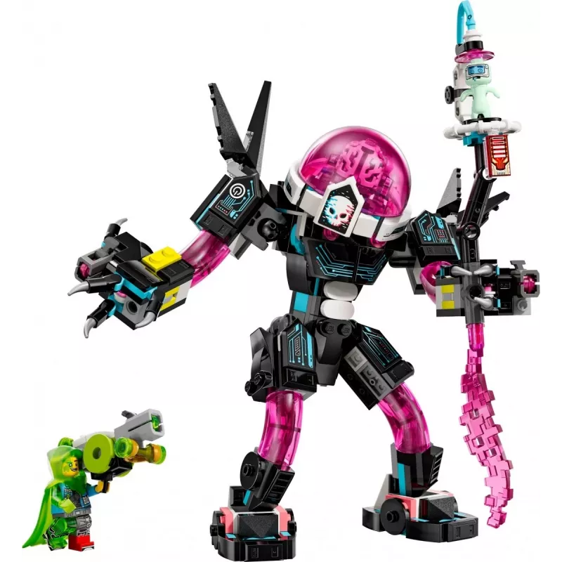 Juguete de construcción LEGO 71495 Mateo vs. Cyberbrain Mech – set de juego con minifiguras y mech para construir