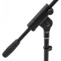 Pie de micrófono Omnitronic AP-1 negro, altura ajustable, base plegable, 60005852