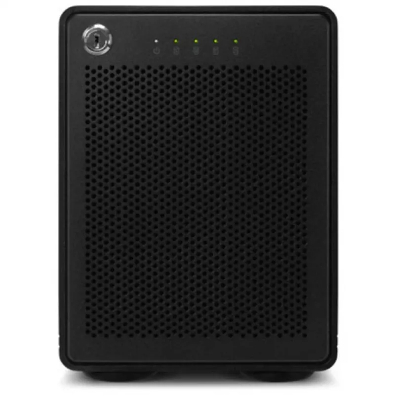 ThunderBay 4 - RAID 5 (negro, caja de almacenamiento de 4 bahías con puertos duales Thunderbolt 3)