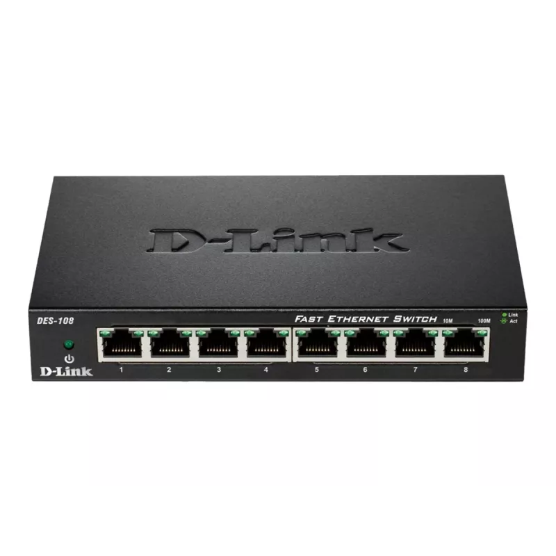 D-Link DES-108 negro