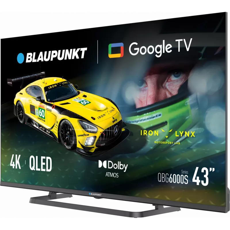 Blaupunkt TV QLED | 43QBG6000S | 43 | Smart TV | Google TV | negro