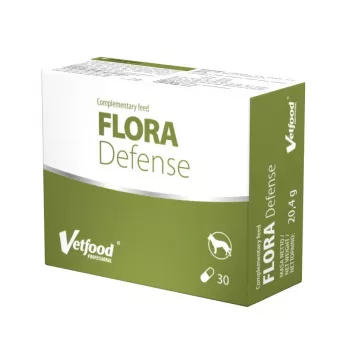 VetFood Flora Defense probiótico para perros y gatos 30 cápsulas