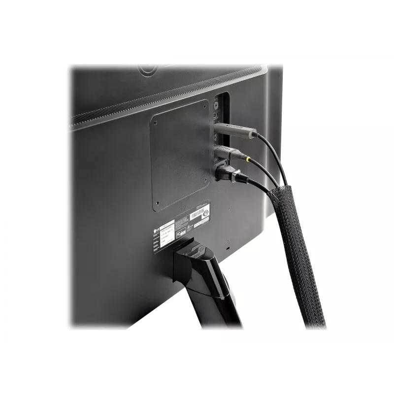 Funda de cables con cierre de velcro StarTech.com de 3 m - recortable - funda de cables de alta resistencia - 3 cm de diámetro - funda de malla - gestión de cables /