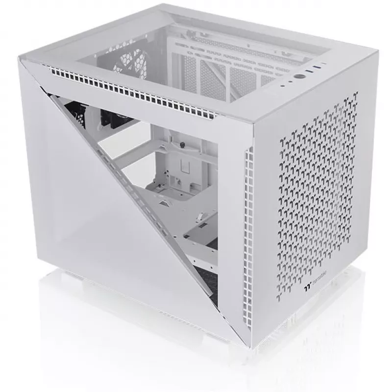 Caja de PC Thermaltake Divider 200 TG Air Snow Micro Tower blanca