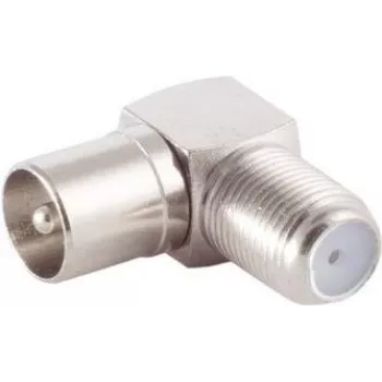 Adaptador en ángulo IEC ShiverPeaks BS85209 — conector hembra IEC C13 a conector macho IEC C14 en ángulo recto