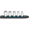 Juego de vasos Hazet 900-SR/5 accionamiento de 1/2 pulgadas vasos hexagonales SW 10–22, 5 piezas