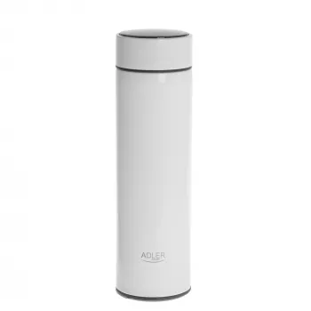 Adler | Botella isotérmica | AD 4506w | Material acero inoxidable/silicona | Blanco