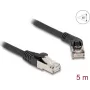 Cable de red DeLOCK RJ45 Cat.6A acodado 45° a recto 5 m negro