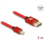 Cable DeLOCK Mini DisplayPort a DisplayPort 8K 60 Hz 3 m rojo metal