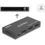 DeLOCK Switch HDMI 2 x entrada HDMI a 1 x salida HDMI 8K 60 Hz negro