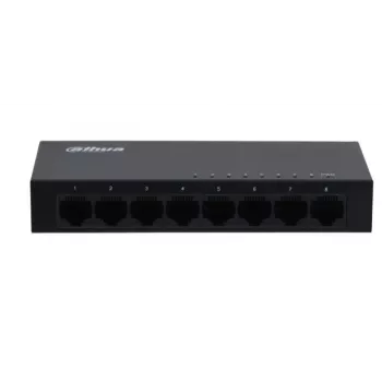 Dahua Technology SG1008-EUR switch de red no gestionado L2 Gigabit Ethernet (10/100/1000) negro