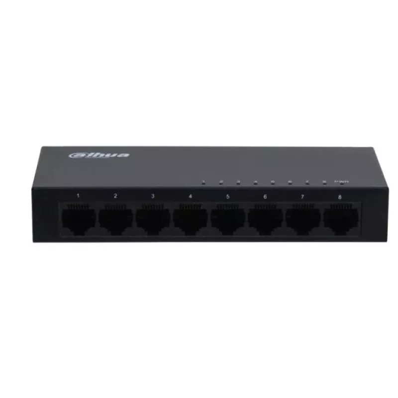 Dahua Technology SG1008-EUR switch de red no gestionado L2 Gigabit Ethernet (10/100/1000) negro