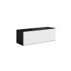 Armario de almacenamiento cerrado Cama ROCO RO1 112/37/39 negro/negro/blanco