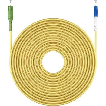 Goobay 59649 cable de fibra óptica 2 m SC/APC LC/UPC FTTH OS2 amarillo (59649)