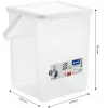 Dosificador de detergente de plástico Rotho Basic 9 L modelo 1770101100RP, blanco, tapa, orificio para colgar