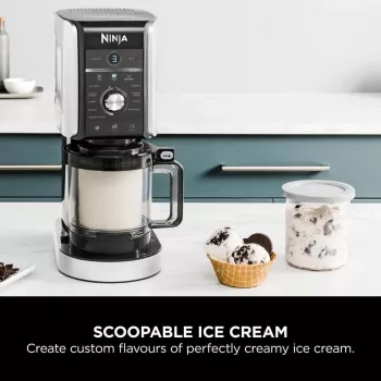 Ninja Creami Deluxe NC502CH, Máquina para helados y sorbetes, Negro