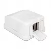 Carcasa eléctrica DeLOCK 86235 blanca ancho 65 mm profundidad 47 mm alto 29 mm