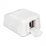 Carcasa eléctrica DeLOCK 86235 blanca ancho 65 mm profundidad 47 mm alto 29 mm