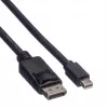 Cable ROLINE 11445634 DisplayPort Mini DisplayPort 1 m negro