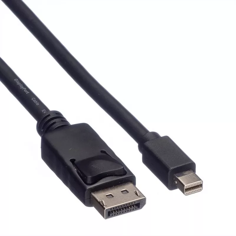 Cable ROLINE 11445634 DisplayPort Mini DisplayPort 1 m negro