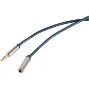Cable de audio ShiverPeaks SP30811-schlank 0,75 m 3,5 mm azul cromo