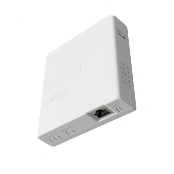 Inyector PoE MikroTik GPEN21 con soporte SFP, Gigabit Ethernet (10/100/1000 Mbit/s), 2 puertos RJ-45, blanco, entrada 12–57 V