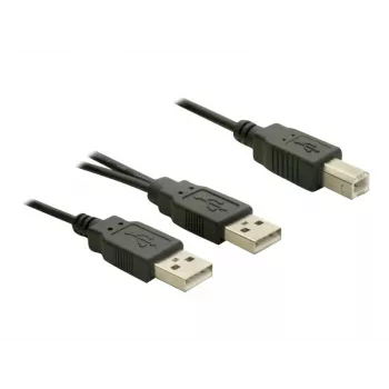 Cable USB DeLOCK USB-B/USB-A 1 m negro