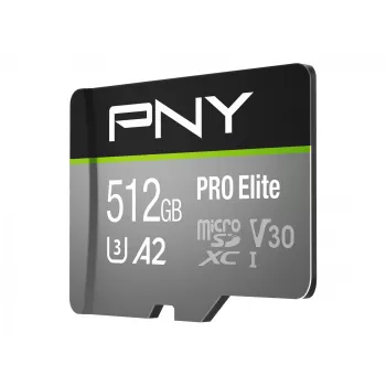 Memoria flash PNY 512GB microSDXC Class 10 P-SDUX512U3100PRO-GE