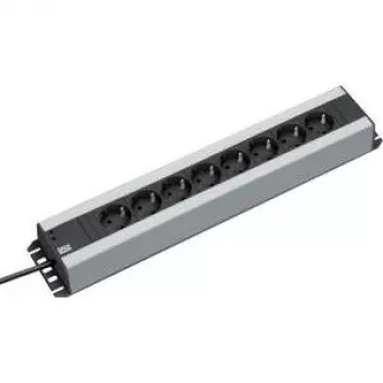 Regleta de alimentación Bachmann 300.002 2 m 12 tomas AC negro gris