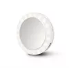 Espejo de maquillaje de pie Medisana 23603 — redondo blanco, a pilas, plegable, iluminación integrada