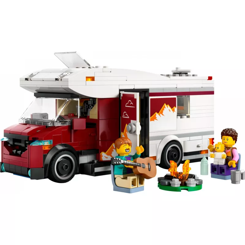 Juguete de construcción LEGO City Autocaravana de aventura 60454, 385 piezas, altura 80 mm, para niños a partir de 6 años