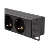 LogiLink - regleta de alimentación (montaje en rack) - 3500 vatios - entrada CEE 7/7 - salidas: 8 (2 x USB, 8 x CEE 7/7) - 1U - 4