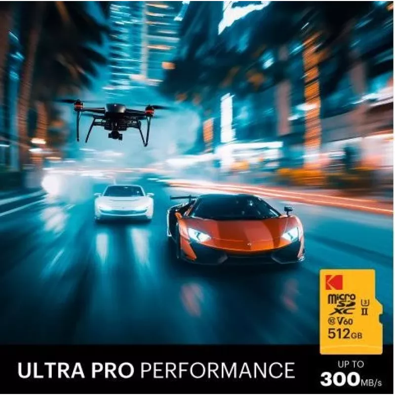 Memoria flash Kodak 256GB UHS-II U3 A1 V60 Ultra Pro EKMSDM256GUHS2V1K