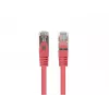 Lanberg PCF6-20CC-0100-R Cable de conexión Cat.6 F/UTP, paquete de 10, 1 m, Rojo