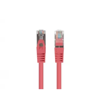 Lanberg PCF6-20CC-0100-R Cable de conexión Cat.6 F/UTP, paquete de 10, 1 m, Rojo