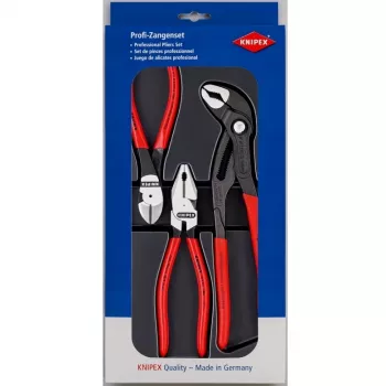 Knipex set de alicates Power-Pack, 3 piezas, pulido, plástico